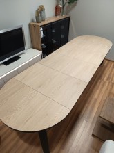 Stół okrągły rozkładany JASMIN 100-312 cm