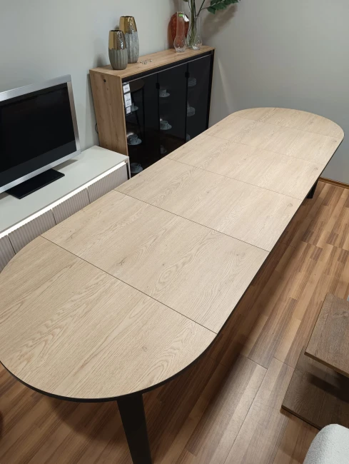 Stół okrągły rozkładany JASMIN 100-312 cm