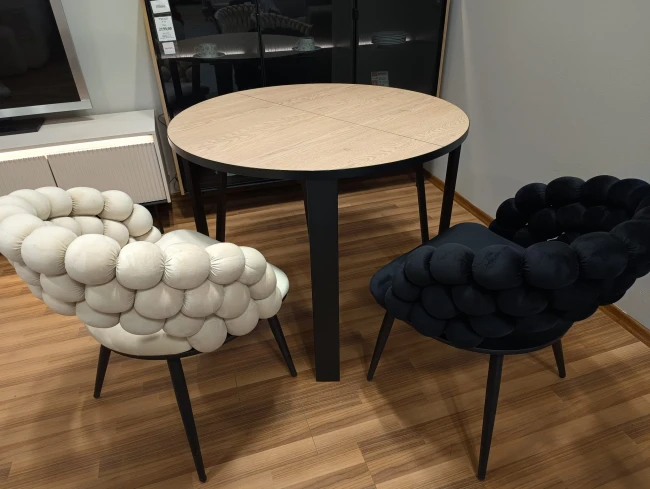 Stół okrągły rozkładany JASMIN 100-312 cm