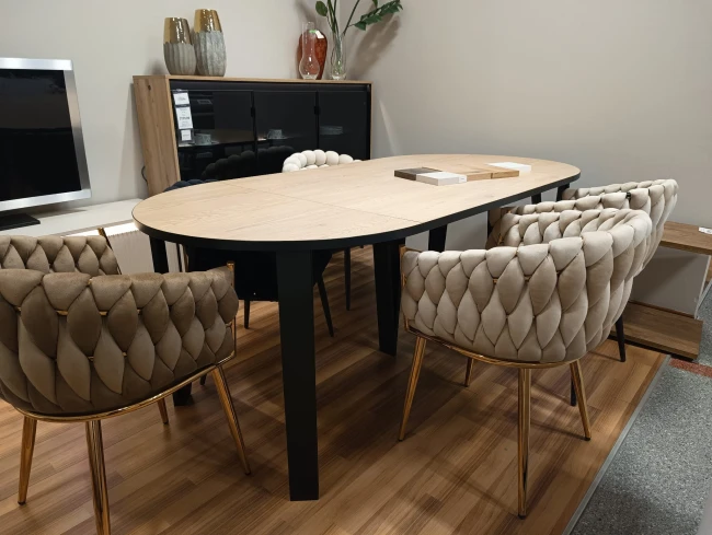 Stół okrągły rozkładany JASMIN 100-312 cm Endo