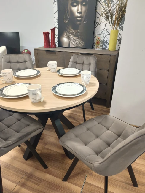 KRZESŁO OBROTOWE MONTI VELVET CZARNY STELAŻ/ CAPPUCCINO BLUVEL 38 SIGNAL