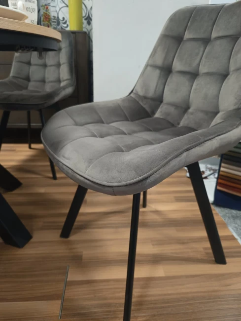 KRZESŁO OBROTOWE MONTI VELVET CZARNY STELAŻ/ CAPPUCCINO BLUVEL 38 SIGNAL