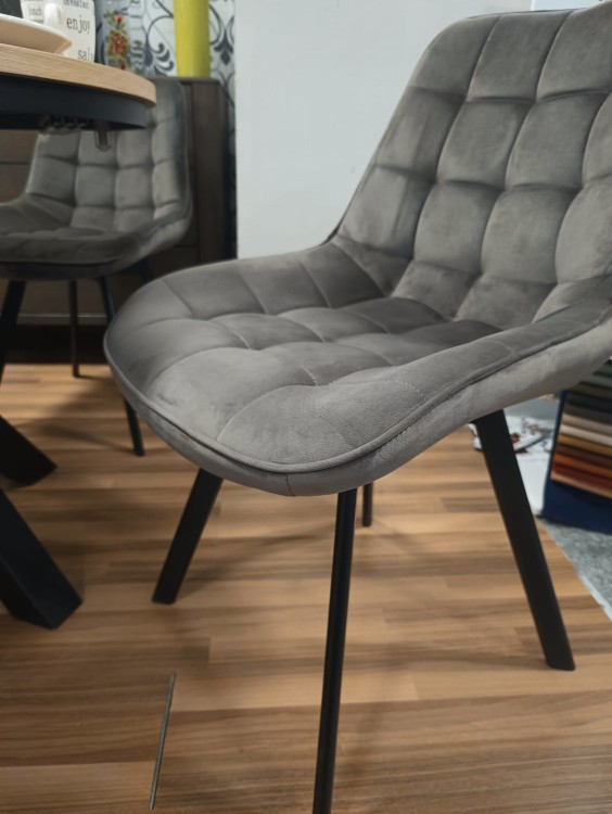 KRZESŁO OBROTOWE MONTI VELVET CZARNY STELAŻ/ CAPPUCCINO BLUVEL 38 SIGNAL