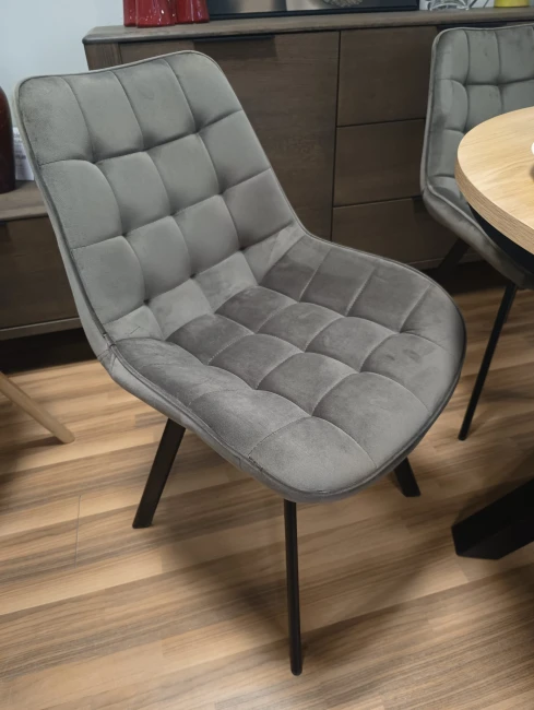 KRZESŁO OBROTOWE MONTI VELVET CZARNY STELAŻ/ CAPPUCCINO BLUVEL 38 SIGNAL