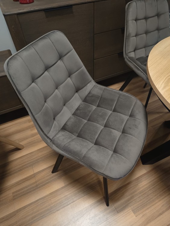 KRZESŁO OBROTOWE MONTI VELVET CZARNY STELAŻ/ CAPPUCCINO BLUVEL 38 SIGNAL