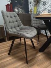 KRZESŁO OBROTOWE MONTI VELVET CZARNY STELAŻ/ CAPPUCCINO BLUVEL 38 SIGNAL