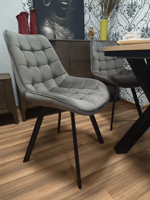 KRZESŁO OBROTOWE MONTI VELVET CZARNY STELAŻ/ CAPPUCCINO BLUVEL 38 SIGNAL