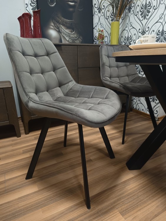 KRZESŁO OBROTOWE MONTI VELVET CZARNY STELAŻ/ CAPPUCCINO BLUVEL 38 SIGNAL