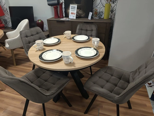 KRZESŁO OBROTOWE MONTI VELVET CZARNY STELAŻ/ CAPPUCCINO BLUVEL 38 SIGNAL