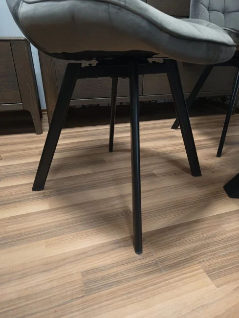 KRZESŁO OBROTOWE MONTI VELVET CZARNY STELAŻ/ CAPPUCCINO BLUVEL 38 SIGNAL