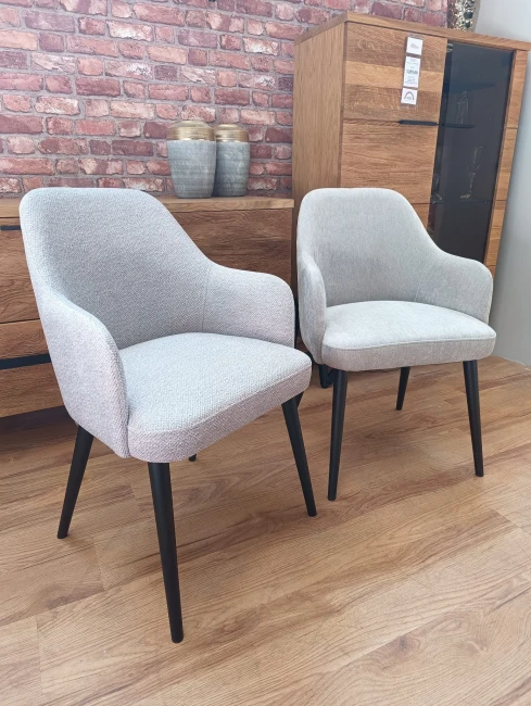 MIA wygodne krzesło ze sprężyną - duży wybór tkanin / stelaż buk  Bukowski Meble