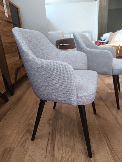 MIA wygodne krzesło ze sprężyną - duży wybór tkanin / stelaż buk  Bukowski