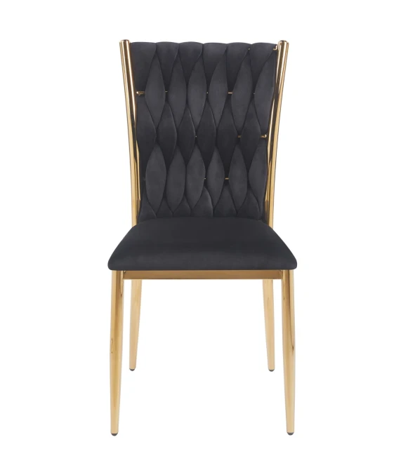 Krzesło plecione Aurora K37-FX Gold czarny velvet.jpg