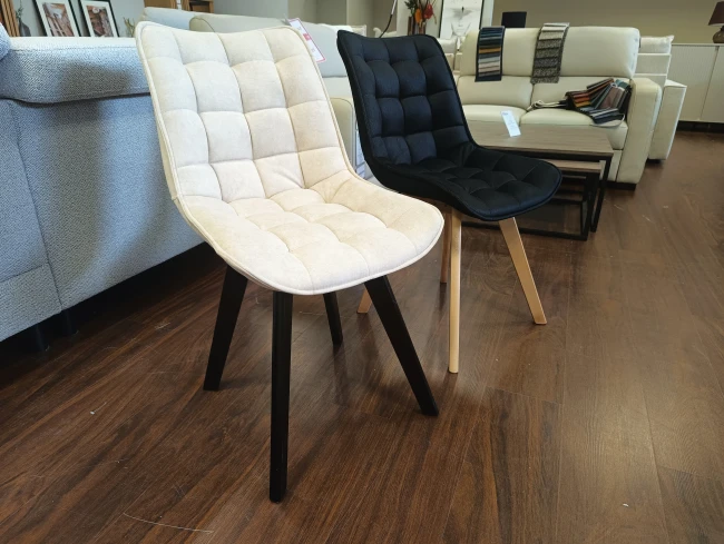 VERA krzesło pikowane - duży wybór tkanin / stelaż buk Bukowski Meble