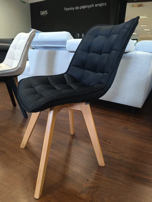 VERA krzesło pikowane - duży wybór tkanin / stelaż buk Bukowski Meble