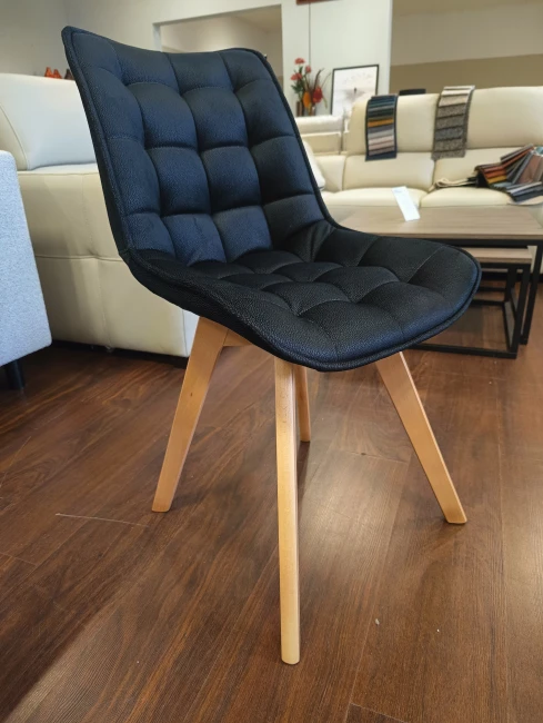 VERA krzesło pikowane - duży wybór tkanin / stelaż buk Bukowski Meble