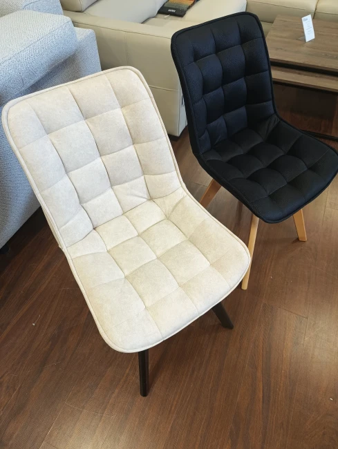 VERA krzesło pikowane - duży wybór tkanin / stelaż buk Bukowski Meble