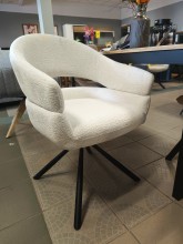 KRZESŁO OBROTOWE BORGO RAVEN STELAŻ CZARNY / BEŻ 22