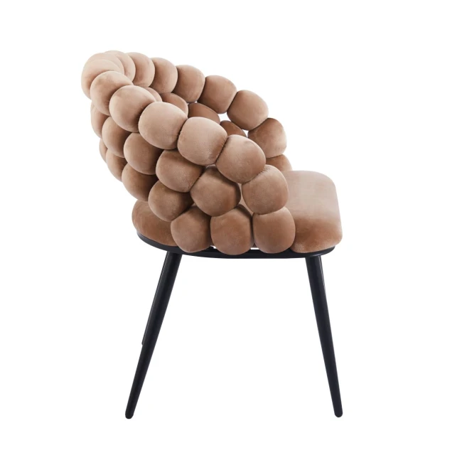 K20-FX bubble cappucino czarny stelaż krzesło Furnitex.jpg