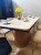 STÓŁ CERAMICZNY MONACO BEŻ TRAVERTINE / DĄB 160(200)X90