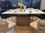 STÓŁ CERAMICZNY MONACO BEŻ TRAVERTINE / DĄB 160(200)X90