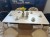 STÓŁ CERAMICZNY MONACO BEŻ TRAVERTINE / DĄB 160(200)X90