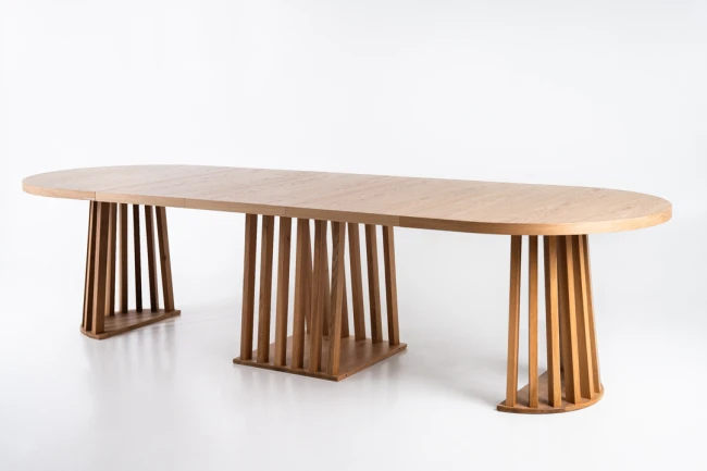 TAVO OVAL stół owalny z lamelami wybór rozmiarów i kolorów