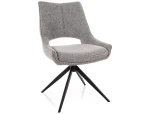 Krzesło obrotowe Fino I Noelle 09 szare / czarny stelaż