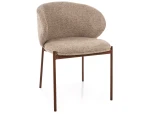 Krzesło tapicerowane Kioto D beżowe tap. 253 / orzech