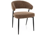 Krzesło tapicerowane Lucio Noelle 45 cappuccino / czarny stelaż