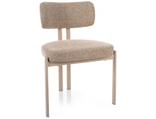 krzesło tapicerowane Misaki beżowe Signal