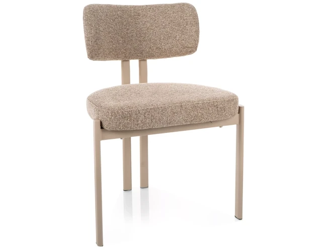 krzesło tapicerowane Misaki beżowe Signal