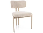 Krzesło tapicerowane Misaki jasny beż tap 255 kaszmir