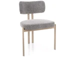Krzesło tapicerowane Misaki szare tap. 254 / kaszmir