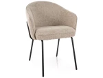 Krzesło kubełkowe Nao Noelle 30 beżowe / czarny stelaż