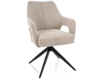 Krzesło obrotowe Olsen Noelle 30 beżowe / czarny stelaż
