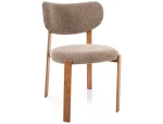 Krzesło tapicerowane Rin D cappucino tap. 256 / dąb