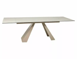Stół rozkładany Salvadore Ceramic Travertine 160-240/90 beż / kaszmir