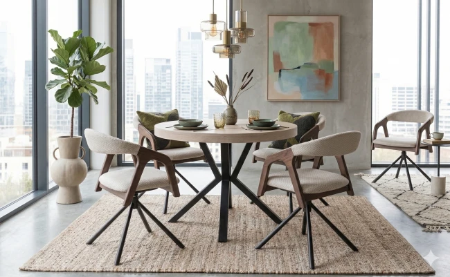 ELVA TWIST obrotowe krzesło dębowe duży wybór kolorów