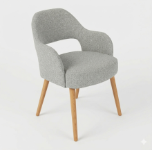 MILO krzesło z podłokietnikami duży wybór kolorów  jasny buk