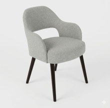 MILO krzesło z podłokietnikami duży wybór kolorów noga czarna