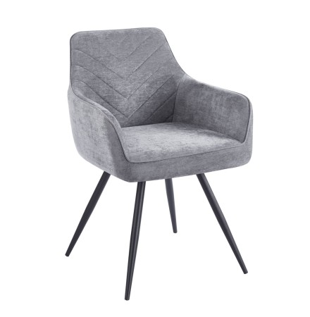 KRZESŁO OBROTOWE DO JADALNI NA SPREŻYNIE KIESZENIOWEJ TKANINA WIND SZARE FURNITEX.jpg