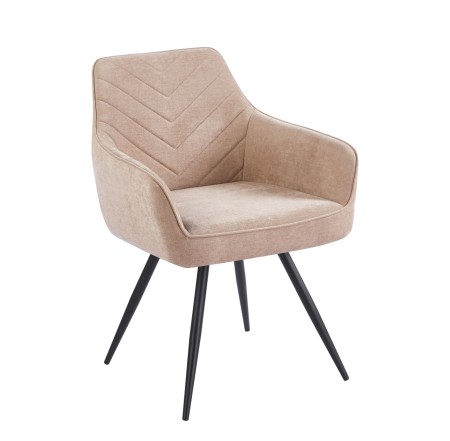 KRZESŁO OBROTOWE DO JADALNI NA SPREŻYNIE KIESZENIOWEJ TKANINA WIND BEŻOWE FURNITEX.jpg