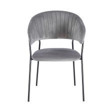 GLAM BLACK KRZESŁO TAPICEROWANE SZARE K4-FX FURNITEX DO JADALNI.jpg