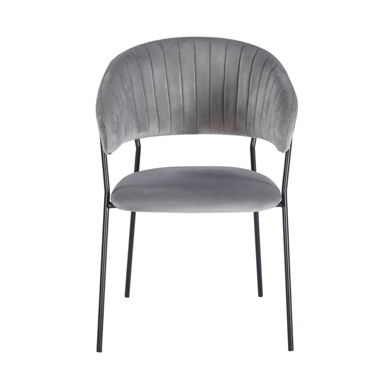 GLAM BLACK KRZESŁO TAPICEROWANE SZARE K4-FX FURNITEX DO JADALNI.jpg