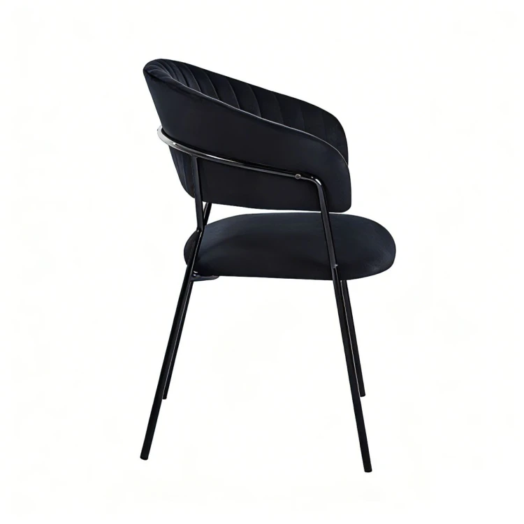 GLAM BLACK KRZESŁO TAPICEROWANE CZARNE K4-FX FURNITEX CZARNY STELAŻ DO JADALNI.jpg
