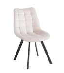 Krzesło tapicerowane velvet J265 beżowe (Riviera 06)