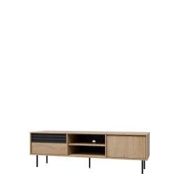 Szafka RTV Ardila ARD-TV180 dąb cremona / czarny  180 cm
