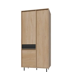 Szafa dwudrzwiowa Ardila ARD-SZ90 dąb cremona / czarny  90 cm