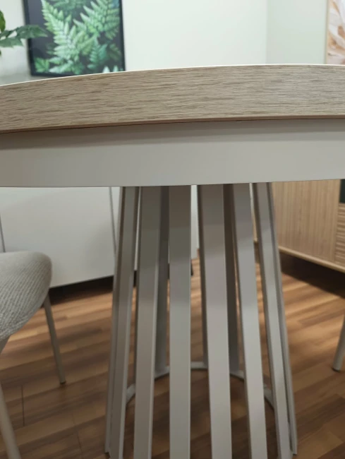 Stół okrągły rozkładany Magnus ST-75 stelaż kaszmirowy